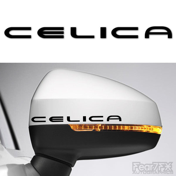 2x Celica Side Mirror Vinyl Transfer Decals