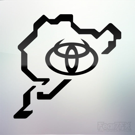 1x Toyota Devil Nurburgring Vinyl Transfer Decal