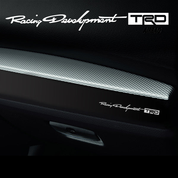 2x Racing Development TRD Dashboard Vinyl Decal