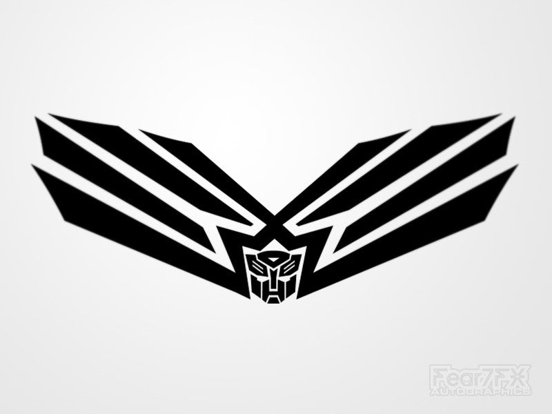 2x Transformers V2 Vinyl Transfer Decal