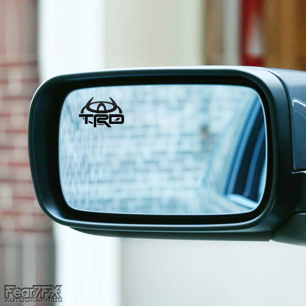 2x TRD Devil Wing Mirror Vinyl Transfer Decals