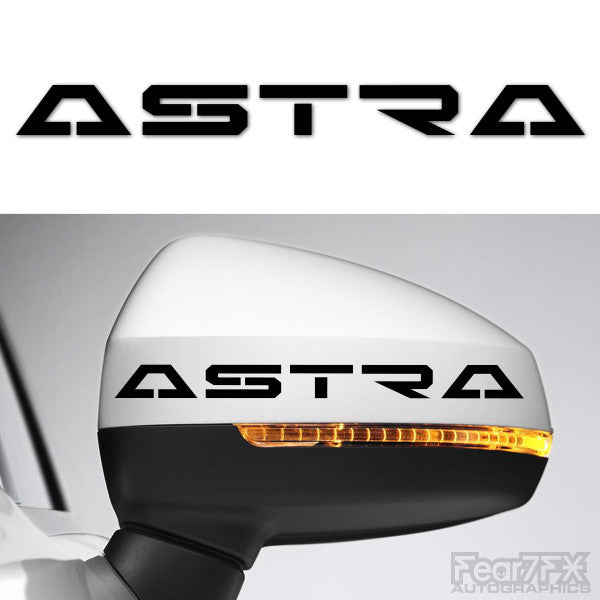 2x Astra Side Mirror Vinyl Transfer Decals