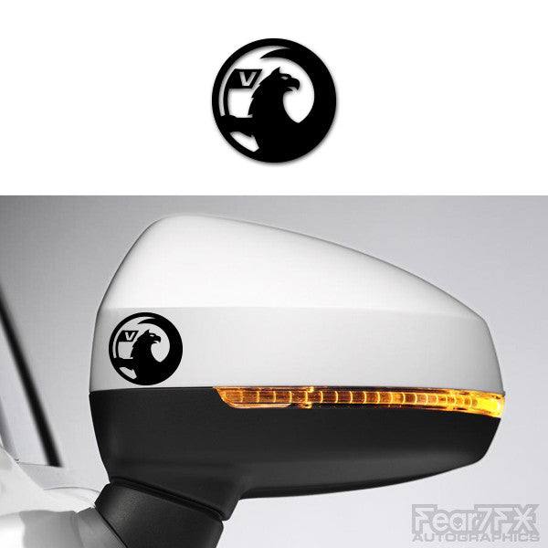 2x Vauxhall Logo Side Mirror Vinyl Transfer Decals