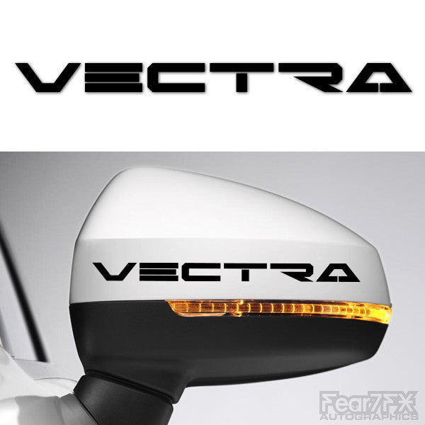 2x Vectra Side Mirror Vinyl Transfer Decals