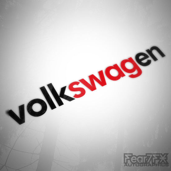 VolkSWAGen Camper Funny JDM Euro Decal Sticker