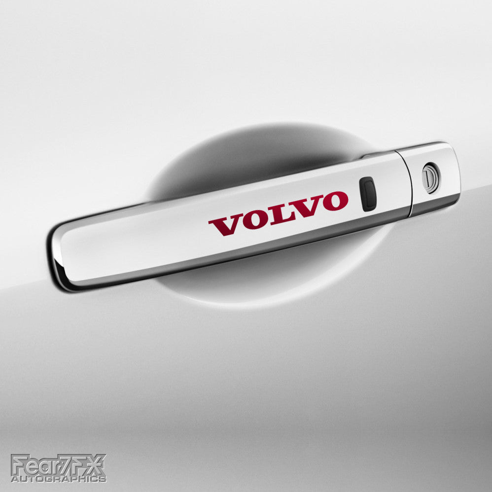 4x Volvo Door Handle Vinyl Decals