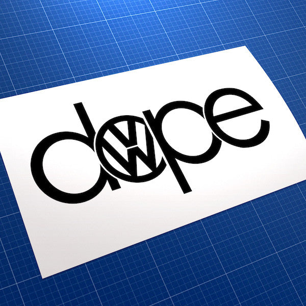 VW Dope JDM Euro Car Vinyl Decal Sticker