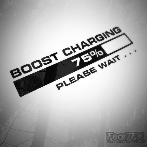 Boost Charging Funny Euro JDM Decal Sticker