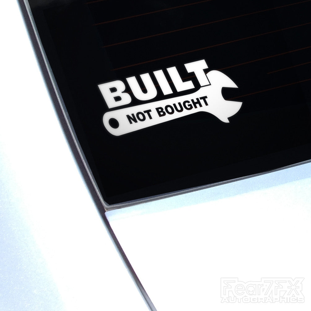Built Not Bought! Euro JDM Decal Sticker V5