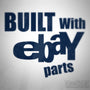 Built With eBay Parts Funny Euro Decal Sticker