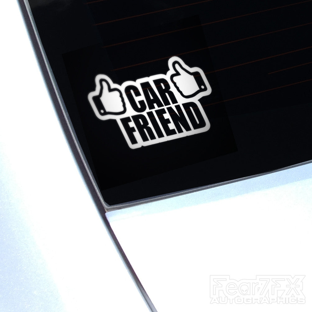 Car Friend Funny Euro Decal Sticker V2
