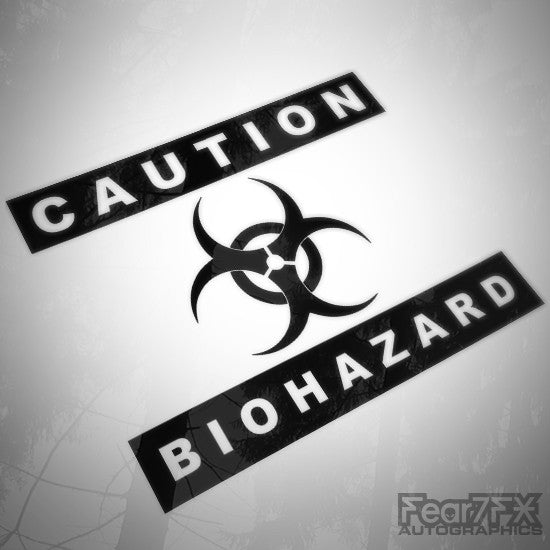 Caution Biohazard Funny Euro Decal Sticker