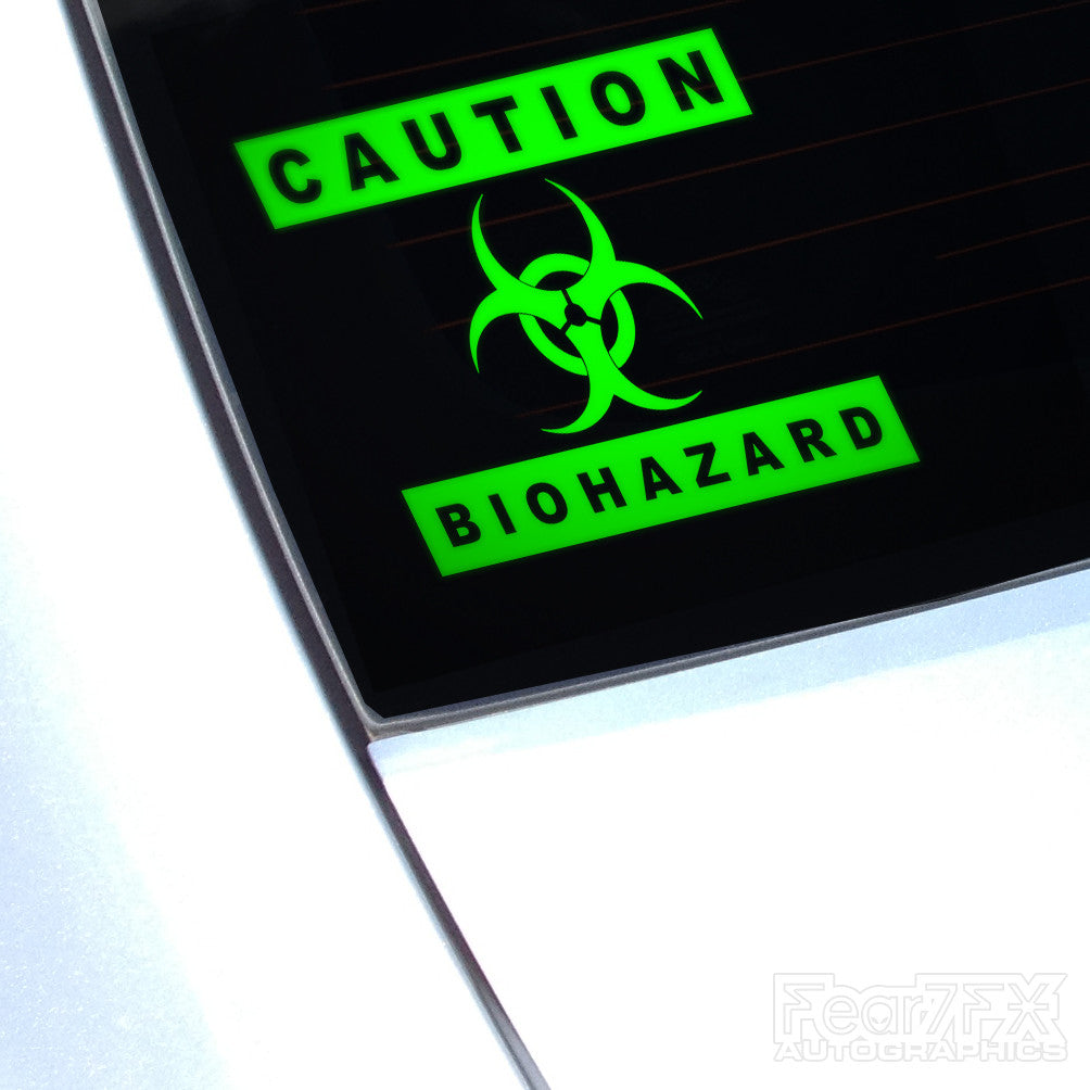 Caution Biohazard Funny Euro Decal Sticker