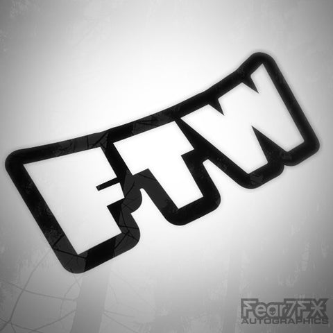 FTW F*ck The World Music JDM Euro Decal Sticker