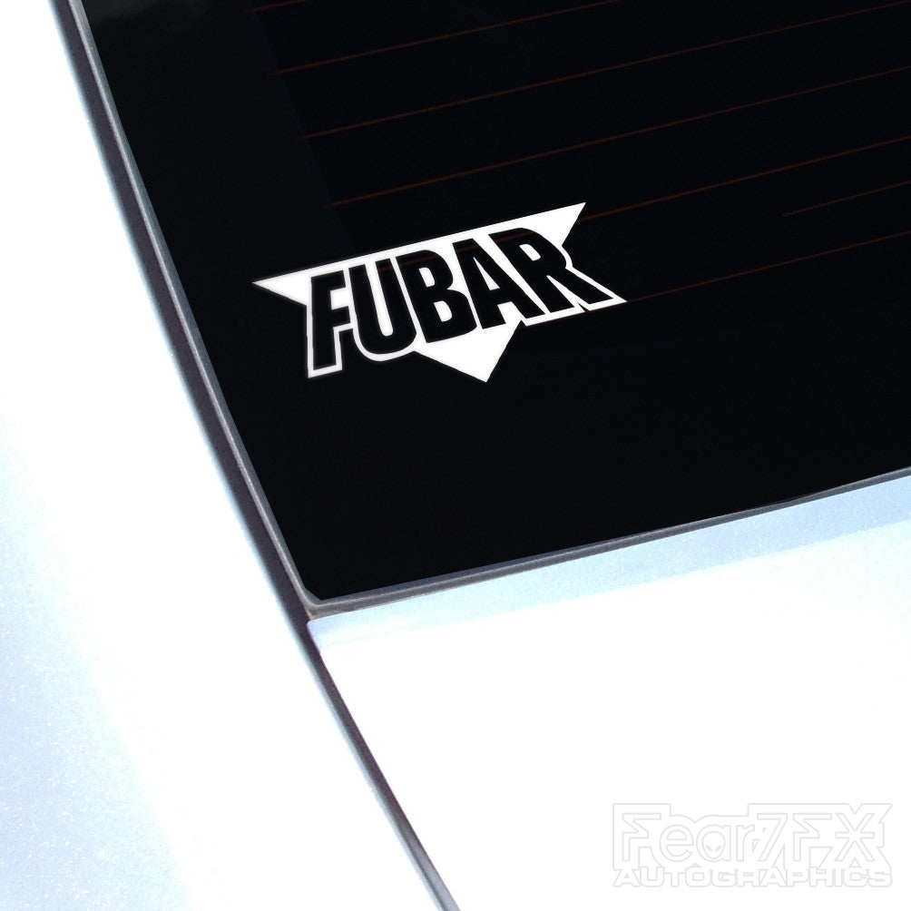 FUBAR F*cked Up Beyond All Repair Funny Euro Decal Sticker