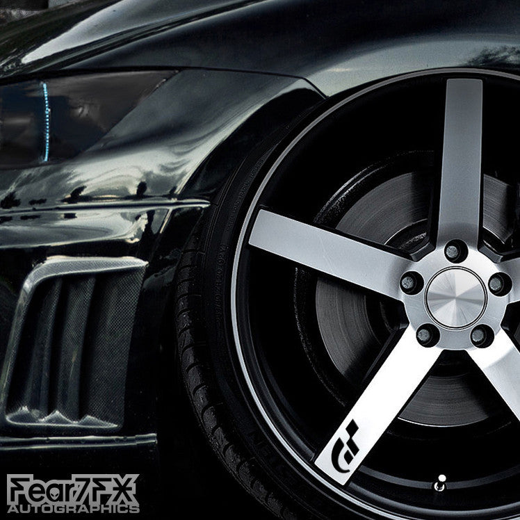 5x Gran Turismo Alloy Wheel Transfer Decals