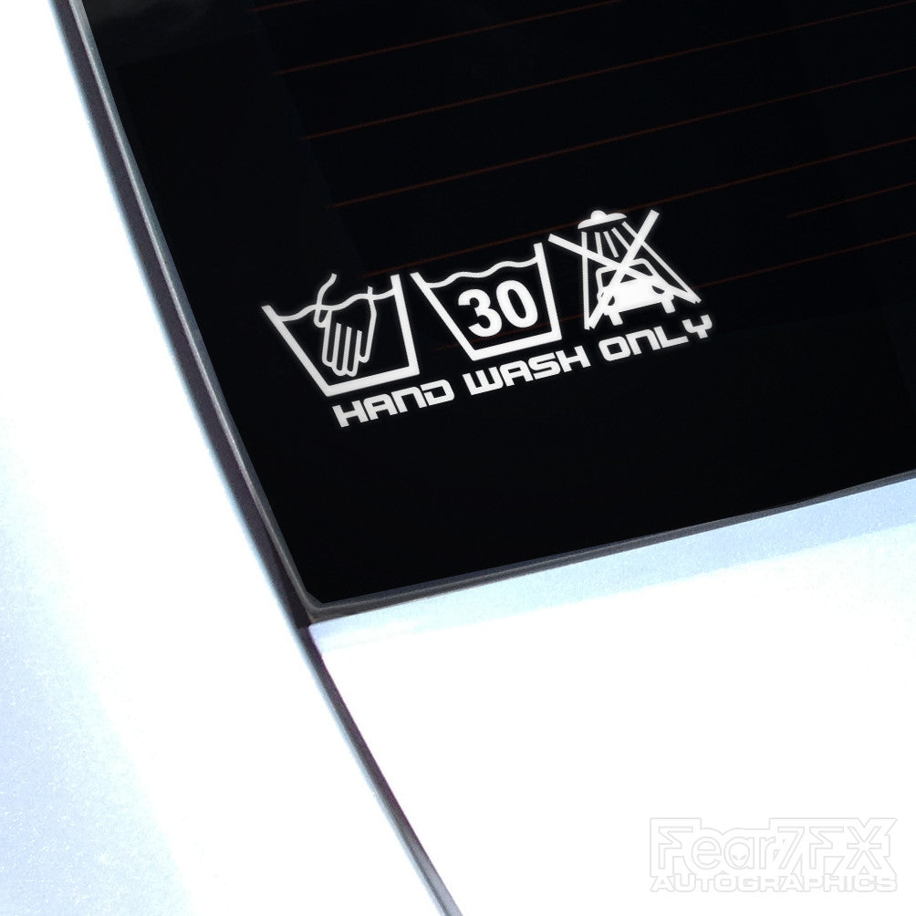 Hand Wash Only V3 Funny JDM Car Vinyl Decal Sticker