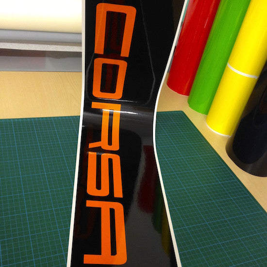 Corsa Vinyl Windscreen SunStrip Any 2 Colours