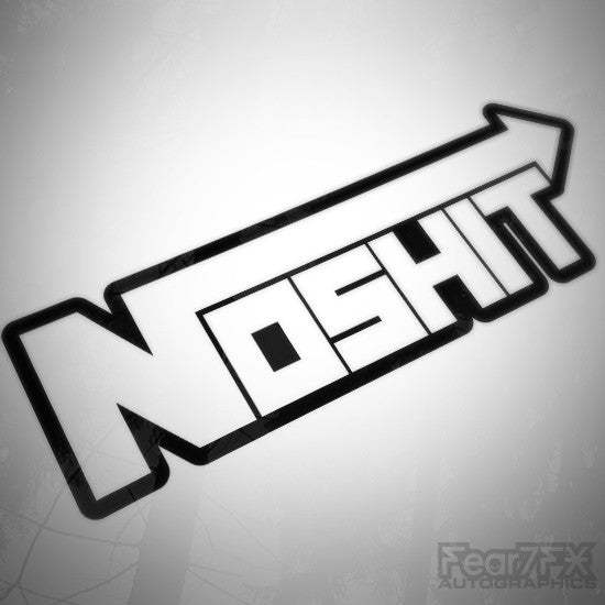 NOSHIT Funny NOS Boost Turbo Decal Sticker V2