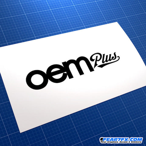 OEM Plus JDM Car Vinyl Decal Sticker
