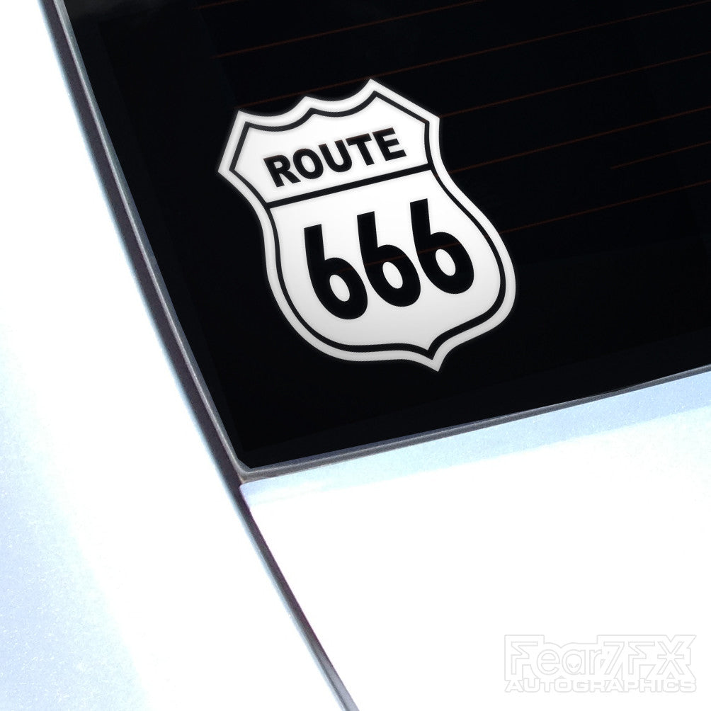 Route 666 Funny JDM Euro Decal Sticker V2