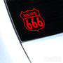 Route 666 Funny JDM Euro Decal Sticker V1