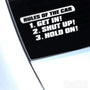 Rules Of The Car Funny JDM Car Vinyl Decal Sticker