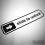 Slide To Unlock Funny Iphone JDM Euro Decal Sticker