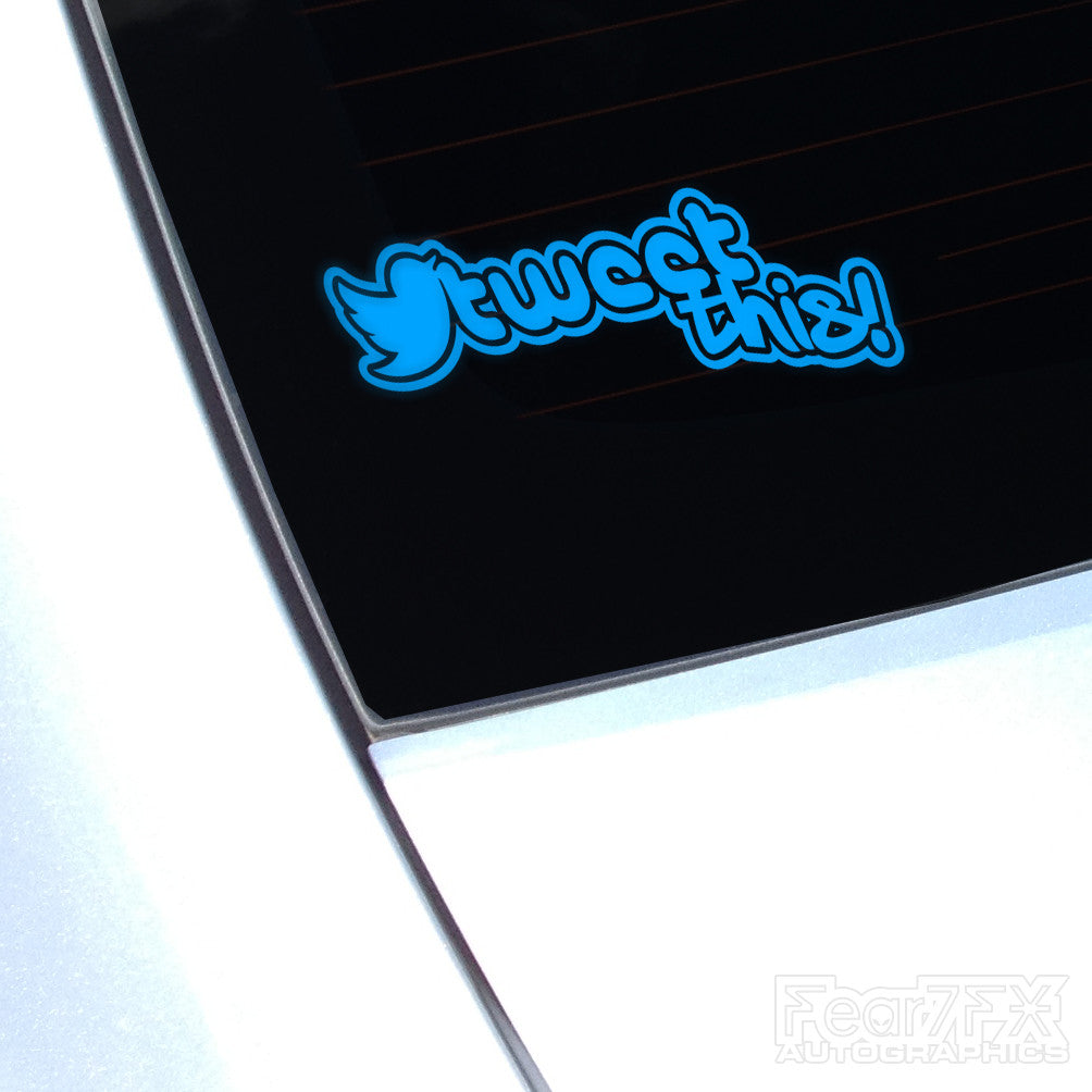 Tweet This Funny Euro Decal Sticker