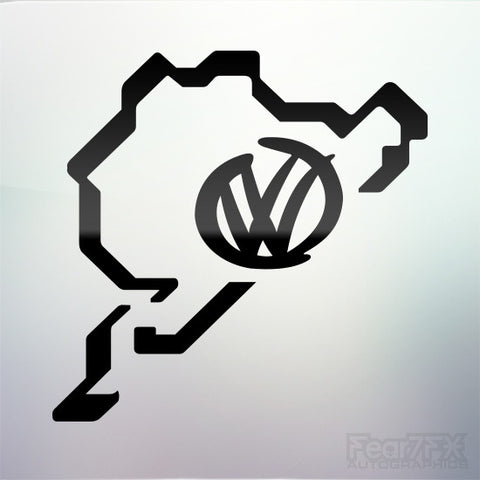 1x VW V2 Logo Nurburgring Vinyl Transfer Decal