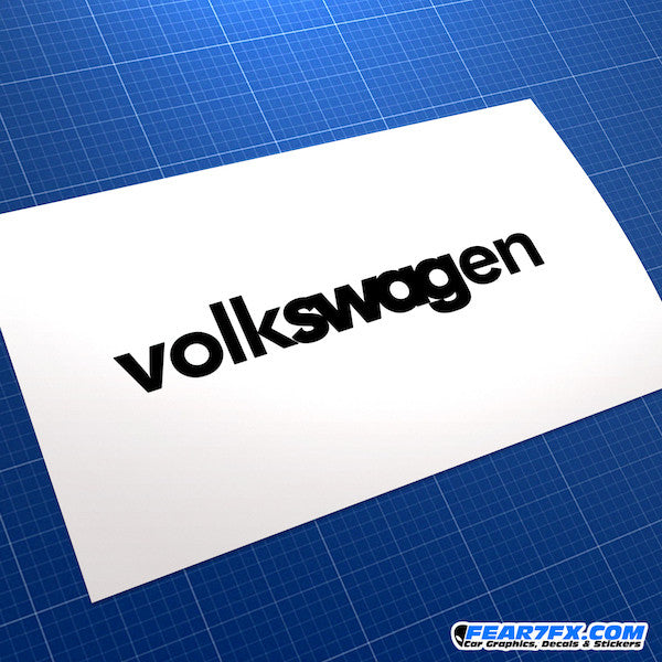 VolkSWAGen VW JDM Euro Car Vinyl Decal Sticker