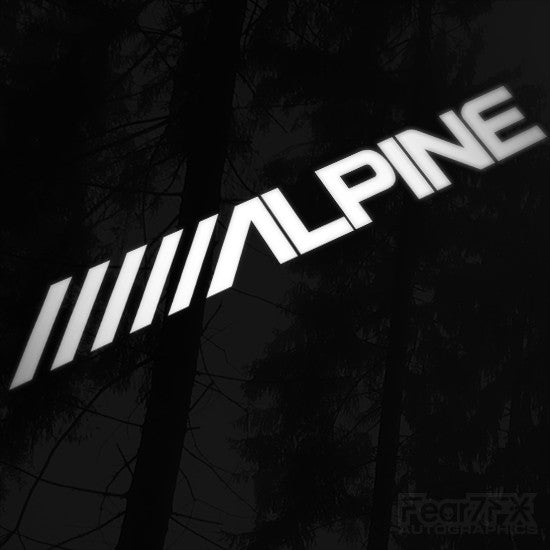 1x Alpine Audio Vinyl Transfer Decal