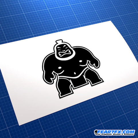 Angry Sumo JDM Car Vinyl Decal Sticker
