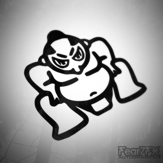 Angry Sumo JDM Euro Vinyl Decal Sticker