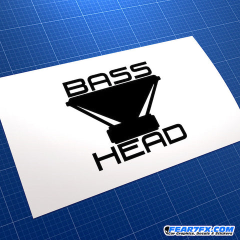 Bass Head Woofer JDM Car Vinyl Decal Sticker