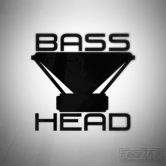 Bass Head Euro JDM Decal Sticker