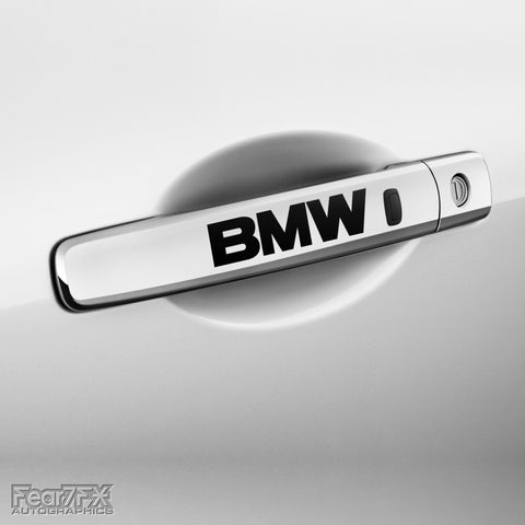 4x BMW Door Handle Vinyl Transfer Decals