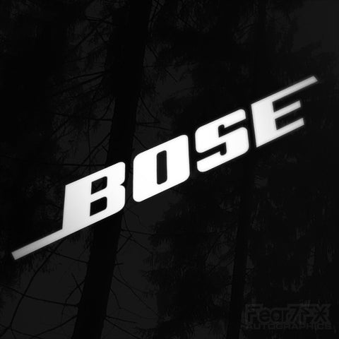 1x Bose Audio Vinyl Transfer Decal