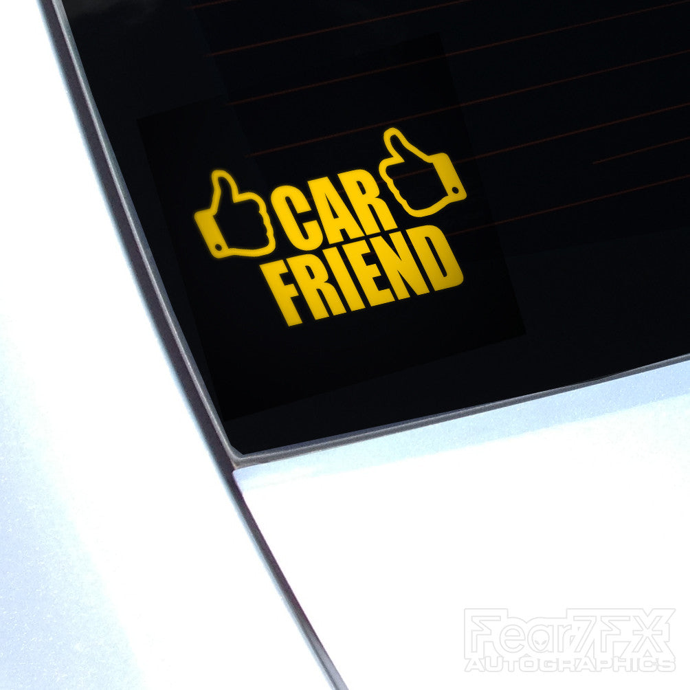 Car Friend Funny Euro Decal Sticker V1