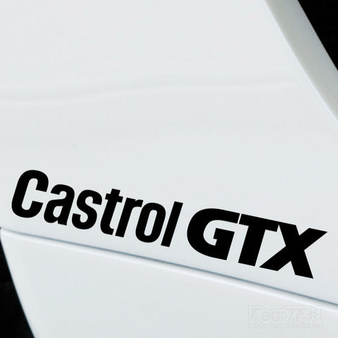 2x Castrol GTX Performance Tuning Vinyl Decal