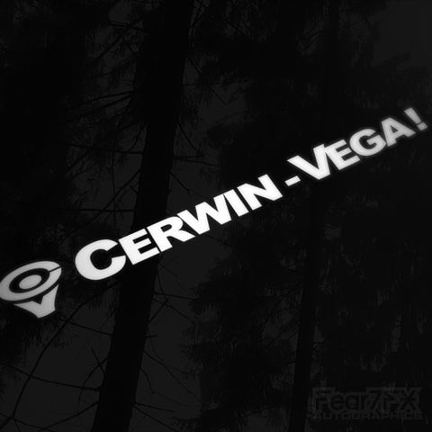 1x Cervin Vega Audio Vinyl Decal