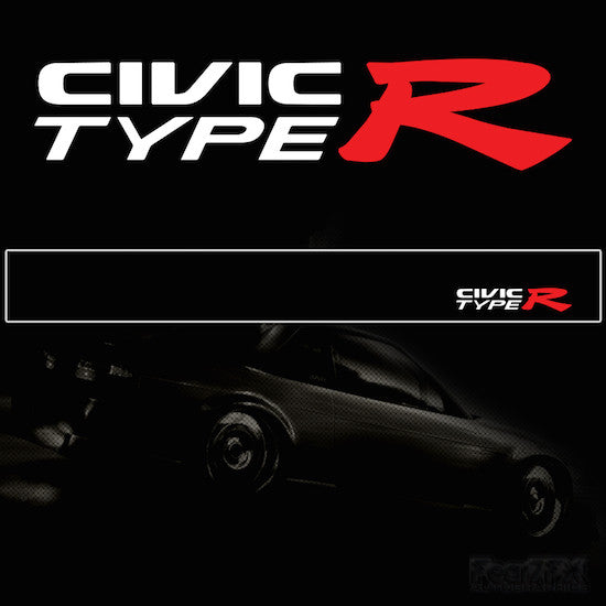 Civic Type R Vinyl SunStrip Any 3 Colours