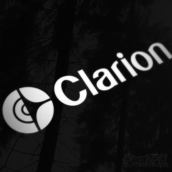 1x Clarion Audio Vinyl Transfer Decal