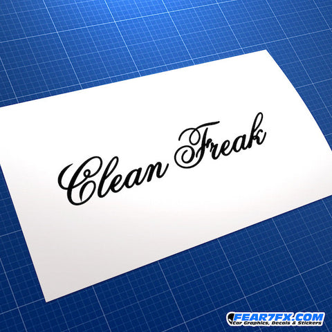 Clean Freak JDM Car Vinyl Decal Sticker