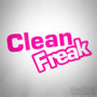 Clean Freak Euro Decal Sticker
