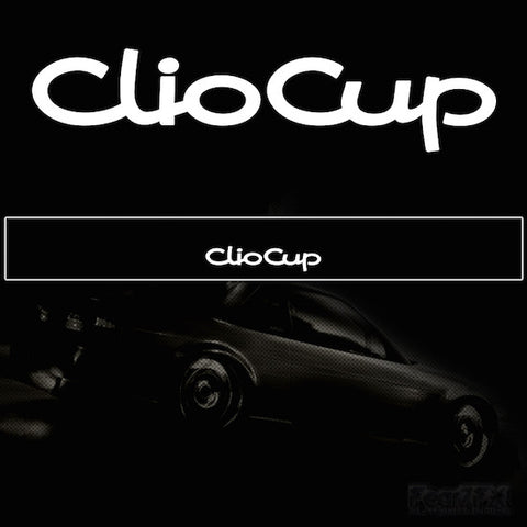 Clio Cup Vinyl Windscreen SunStrip Any 2 Colours
