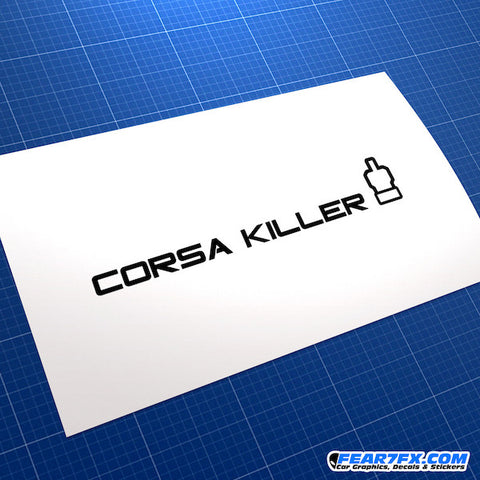 Corsa Killer Funny JDM Car Vinyl Decal Sticker