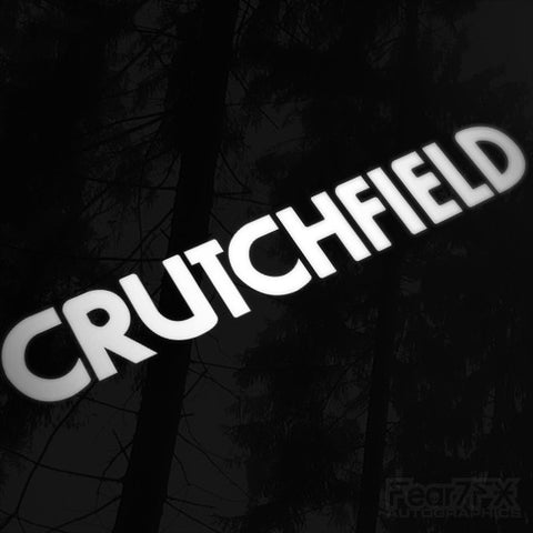1x Crutchfield Audio Vinyl Transfer Decal