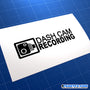 Dash Cam Recording Funny JDM Car Vinyl Decal Sticker