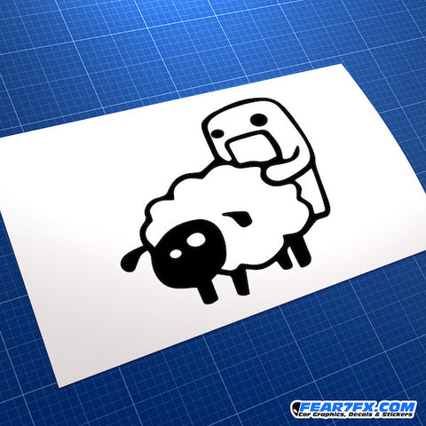 Domo Kun Sheep Jap Mascot JDM Car Vinyl Decal Sticker